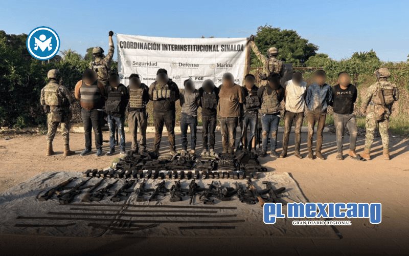 Marina detiene a 13 presuntos miembros de La Mayiza tras enfrentamiento en Sinaloa Marina detiene a 13 presuntos miembros de La Mayiza tras enfrentamiento en Sinaloa