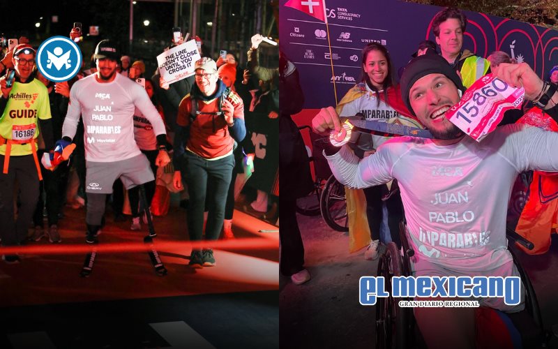 Juan Pablo Dos Santos completa el Maratón de Nueva York con prótesis en ambas piernas Juan Pablo Dos Santos completa el Maratón de Nueva York con prótesis en ambas piernas