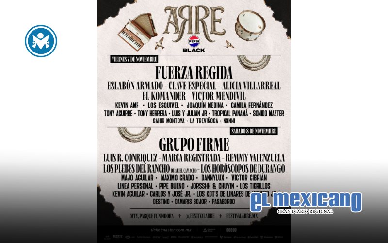 Monterrey se alista para vivir el Arre Pepsi Black, el festival que celebra el orgullo del regional mexicano