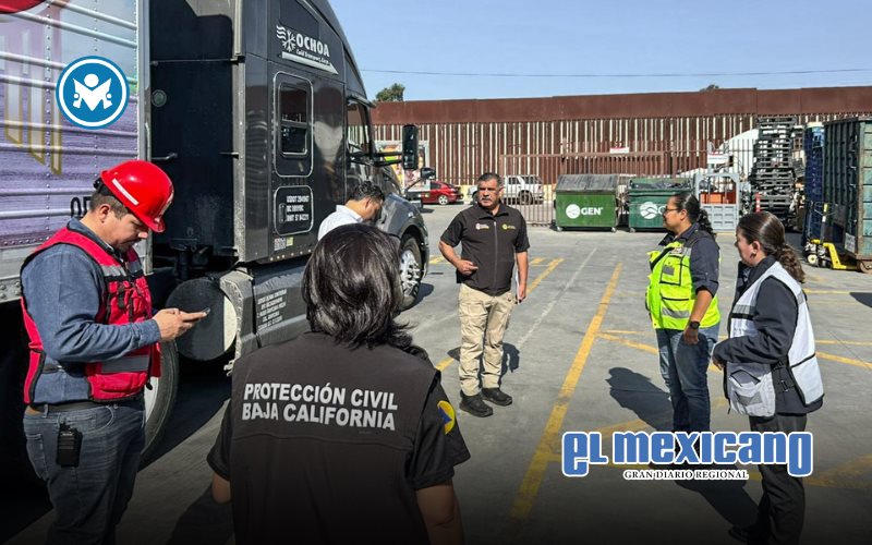 Verifica Protecci&oacute;n Civil BC simulacro en comercializadora