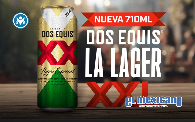Dos Equis lanza lat&oacute;n de 710 ml para compartir m&aacute;s momentos con amigos