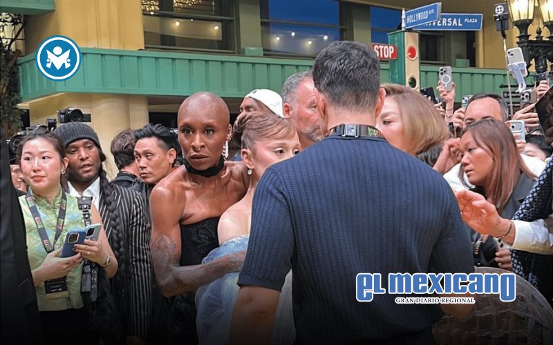 Caos en la premiere de Wicked: fan se lanza hacia Ariana Grande