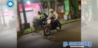 Motociclistas agreden a ciclista en Aviación Civil, Venustiano Carranza