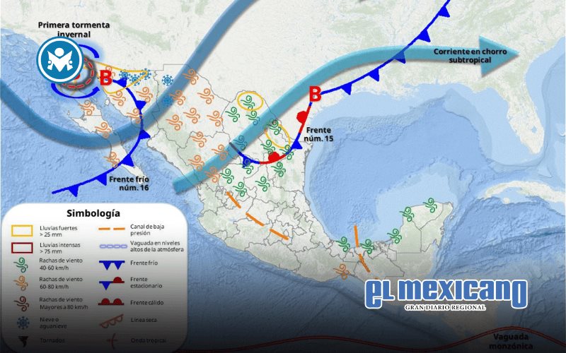 Exhorta Protección Civil BC a tomar precauciones ante precipitaciones y nevadas por tormenta invernal