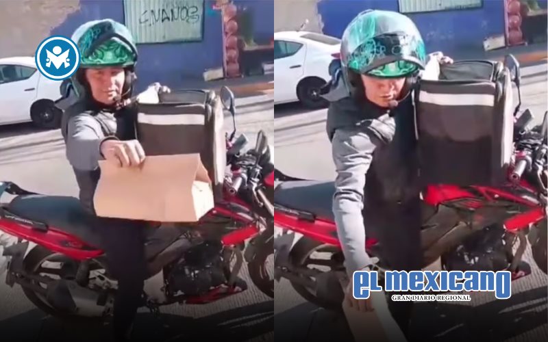 Cliente se niega a recibir pedido de Uber Eats y repartidor lo lanza hacia ella