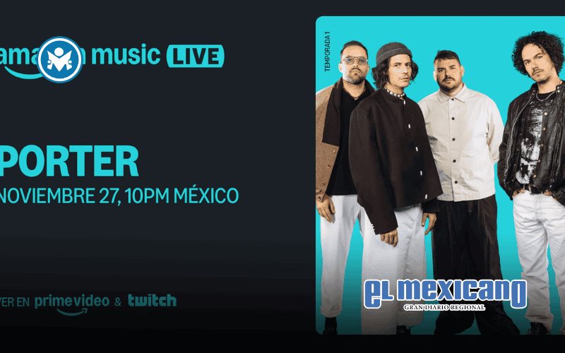 Porter cierra la primera temporada de Amazon Music Live México tras el Chivas vs. Cruz Azul