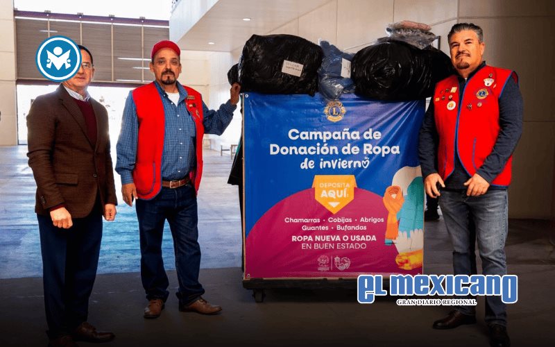 Donan ropa invernal a organizaciones y amplían colecta para apoyar a familias vulnerables
