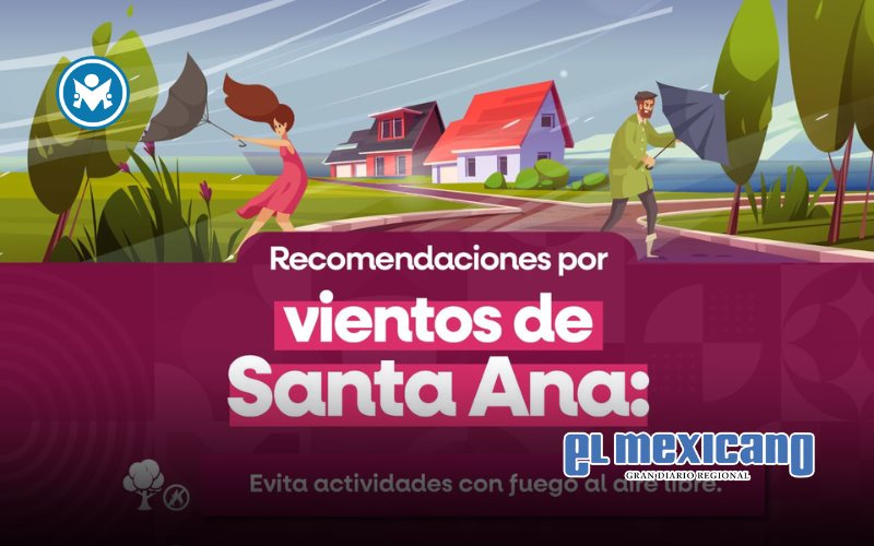 Prevé Protección Civil vientos de Santa Ana en la franja costera de BC