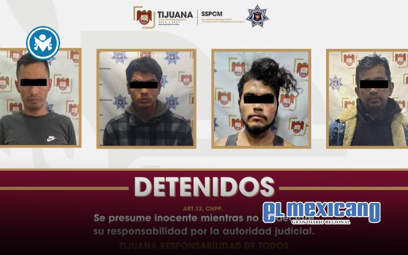 Detienen a cuatro hombres y aseguran más de 150 dosis de droga