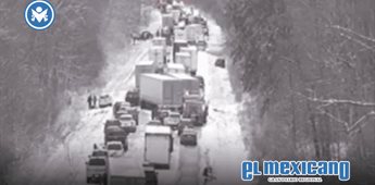 Tormenta de nieve provoca choque múltiple en I-70, Indiana, con 45 vehículos involucrados Tormenta de nieve provoca choque múltiple en I-70, Indiana, con 45 vehículos involucrados