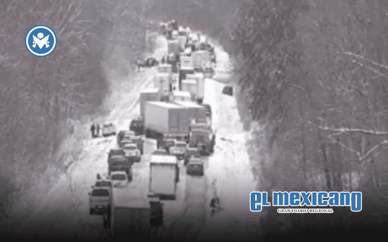 Tormenta de nieve provoca choque múltiple en I-70, Indiana, con 45 vehículos involucrados Tormenta de nieve provoca choque múltiple en I-70, Indiana, con 45 vehículos involucrados