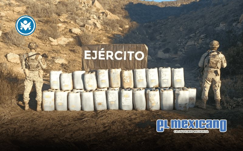 Aseguran más de 2 mil litros de precursores químicos