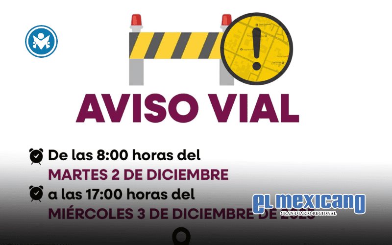 Cierran tramo de la avenida Juárez para trabajos de rehabilitación