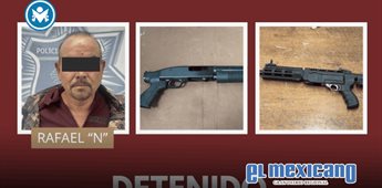 Detienen a hombre armado tras amenazar a su pareja Detienen a hombre armado tras amenazar a su pareja