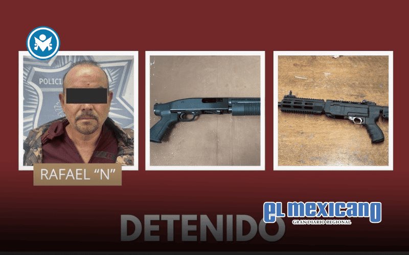 Detienen a hombre armado tras amenazar a su pareja