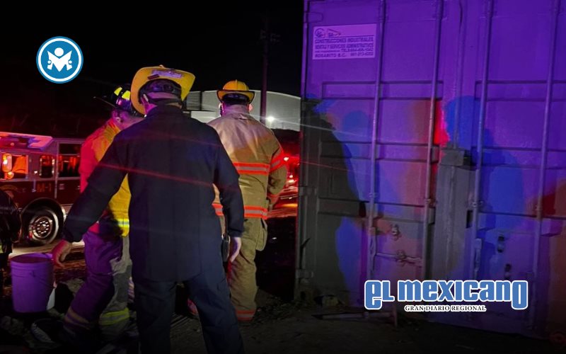 Trabajadores son encerrados en contenedor durante robo Trabajadores son encerrados en contenedor durante robo