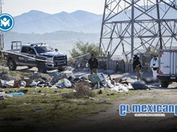Encuentran dos cuerpos calcinados en predio bald&iacute;o de Tijuana