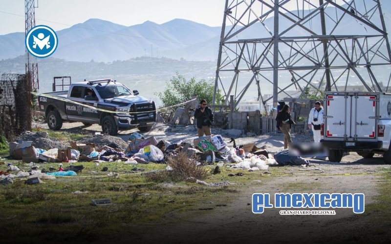 Encuentran dos cuerpos calcinados en predio baldío de Tijuana Encuentran dos cuerpos calcinados en predio baldío de Tijuana