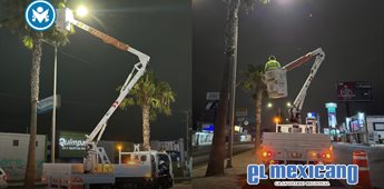Reparan 100 luminarias en una semana para reforzar la seguridad Reparan 100 luminarias en una semana para reforzar la seguridad