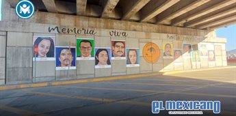 Inauguran mural de personas desaparecidas en el Nodo Vial El Gallo