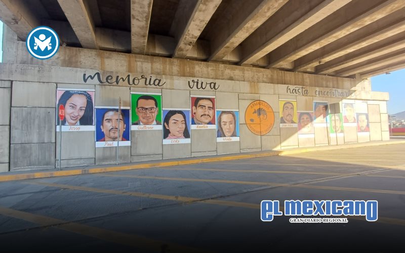Inauguran mural de personas desaparecidas en el Nodo Vial El Gallo