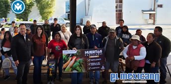 Entrega SADER BC paquetes de huertos familiares