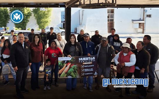 Entrega SADER BC paquetes de huertos familiares