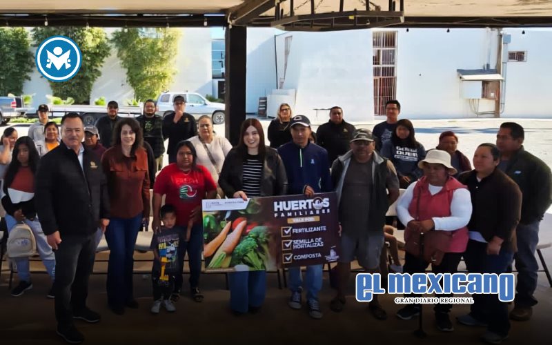 Entrega SADER BC paquetes de huertos familiares