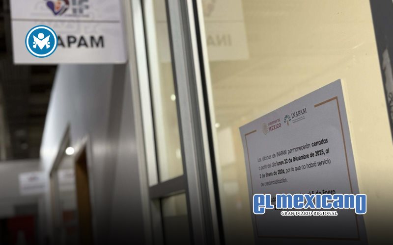 Suspenden atenci&oacute;n del m&oacute;dulo INAPAM por vacaciones decembrinas