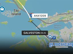 Avi&oacute;n de la Semar se estrella en la bah&iacute;a de Galveston