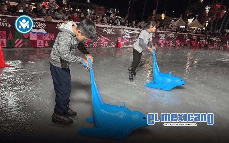 Cierran pista de hielo durante lluvias para prevenir accidentes