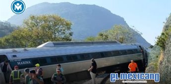 Se descarrila m&aacute;quina del Tren Interoce&aacute;nico en Oaxaca