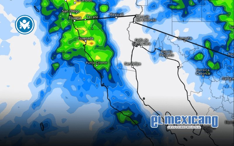 Protecci&oacute;n Civil alerta por lluvias intensas en BC en fin de a&ntilde;o