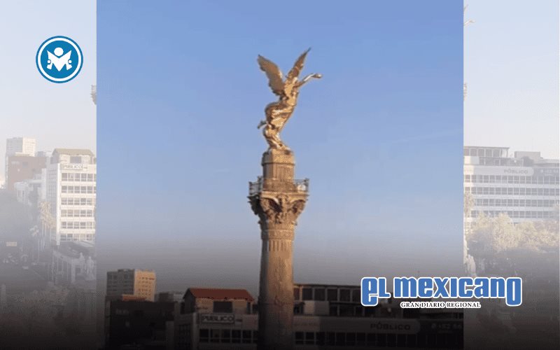 El &Aacute;ngel de la Independencia se tambalea visiblemente tras sismo de 6.5 en Guerrero