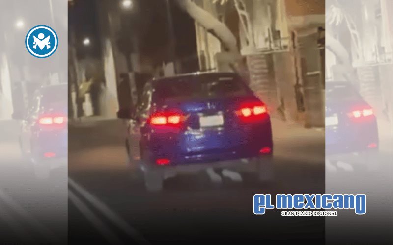 Difunden video del motociclista que muri&oacute; arrastrado por un auto en Iztapalapa