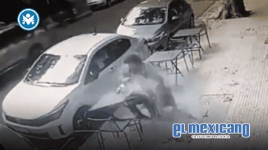 Hombre se accidente en cafetería al caerle un vidrio Hombre se accidente en cafetería al caerle un vidrio