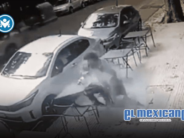 Hombre se accidente en cafeter&iacute;a al caerle un vidrio