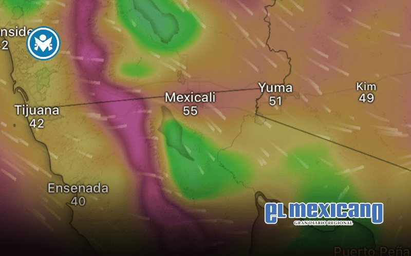 Alerta en BC por vientos fuertes a muy fuertes