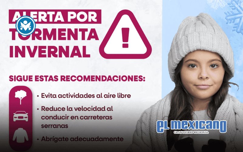 Tormenta invernal afectar&aacute; Baja California del 9 al 11 de enero