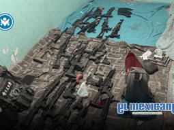 Cateo deja arsenal y droga asegurados en colonia El Niño Cateo deja arsenal y droga asegurados en colonia El Niño
