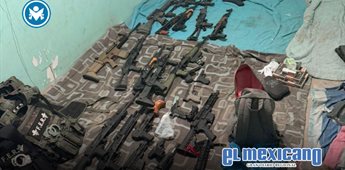 Cateo deja arsenal y droga asegurados en colonia El Niño Cateo deja arsenal y droga asegurados en colonia El Niño