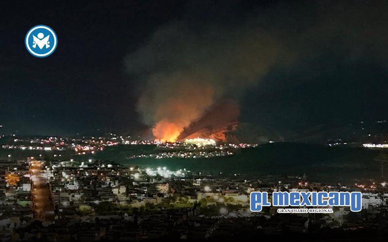 Incendio en procesadora de aserr&iacute;n moviliz&oacute; a bomberos en Tijuana