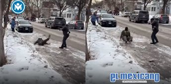 Video de agente de ICE que resbala en el hielo en Minnesota se vuelve viral Video de agente de ICE que resbala en el hielo en Minnesota se vuelve viral