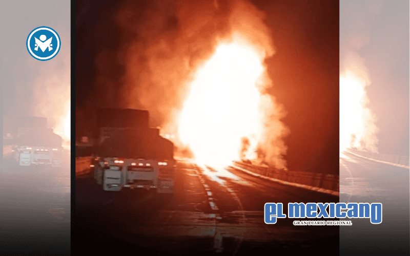 Explosi&oacute;n de pipa paraliza la M&eacute;xico-Quer&eacute;taro en direcci&oacute;n a la CDMX
