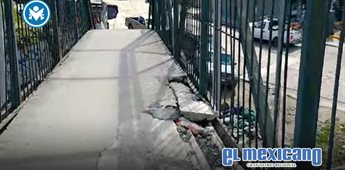 Rehabilitarán el puente peatonal de la comandancia Margarito Saldaña Rehabilitarán el puente peatonal de la comandancia Margarito Saldaña