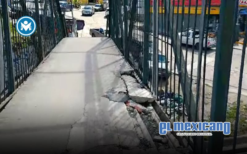 Rehabilitar&aacute;n el puente peatonal de la comandancia Margarito Salda&ntilde;a