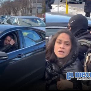 Agentes de ICE sacan a la fuerza a mujer de su auto durante protesta en Minneapolis