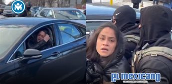 Agentes de ICE sacan a la fuerza a mujer de su auto durante protesta en Minneapolis Agentes de ICE sacan a la fuerza a mujer de su auto durante protesta en Minneapolis