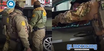 Agentes de ICE rompen cristal de auto y arrestan a ciudadano Agentes de ICE rompen cristal de auto y arrestan a ciudadano