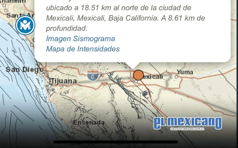 Sismo nocturno de 4.4 sacude Baja California; no se reportan daños Sismo nocturno de 4.4 sacude Baja California; no se reportan daños